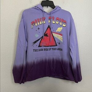 Pink Floyd Graphic Sweatshirt Purple Size L *Altered